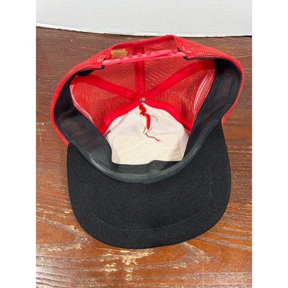 Vintage 3 Stripe Bill Elliott Coors Melling Oil Pumps Red Snapback Trucker Hat X - Picture 4 of 5